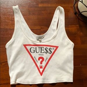 cropped tank from Guess